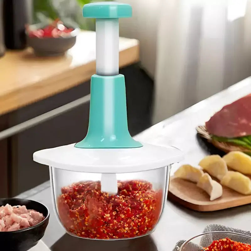 Kitchen gadget packaging highlighting baby food supplement preparation.