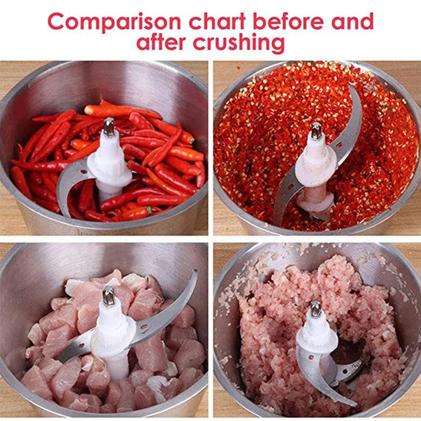 Professional 500W kitchen food processor for chopping meat and vegetables