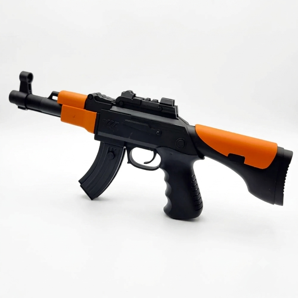 Kids AK47 Style  Blaster Toy Gun – Automatic Soft Dart Toy Rifle