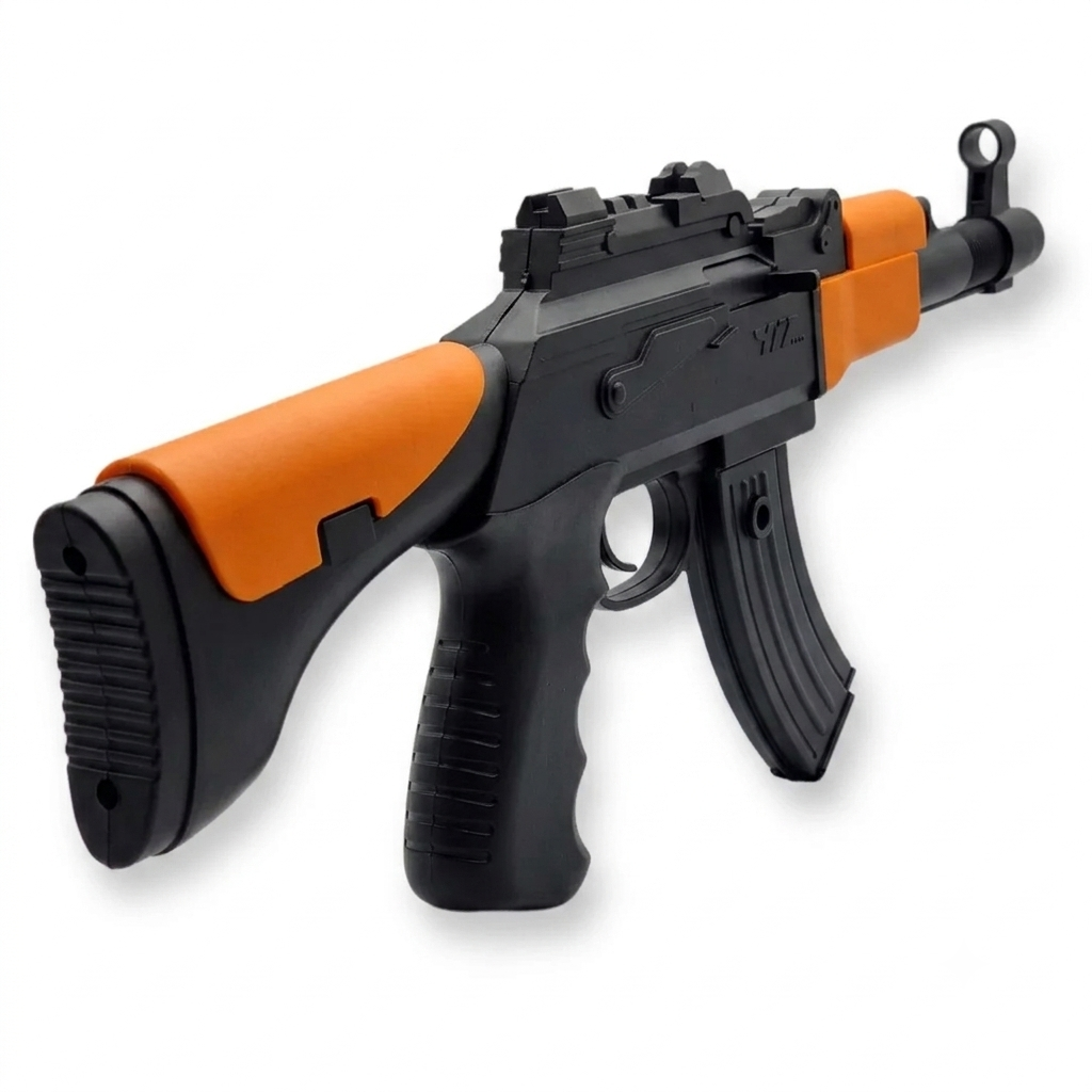 Kids AK47 Style  Blaster Toy Gun – Automatic Soft Dart Toy Rifle