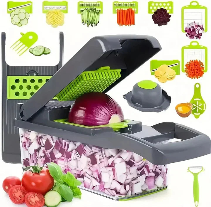 Vegetable Chopper Cutter Food Slicer Multifunctional 16 in 1
