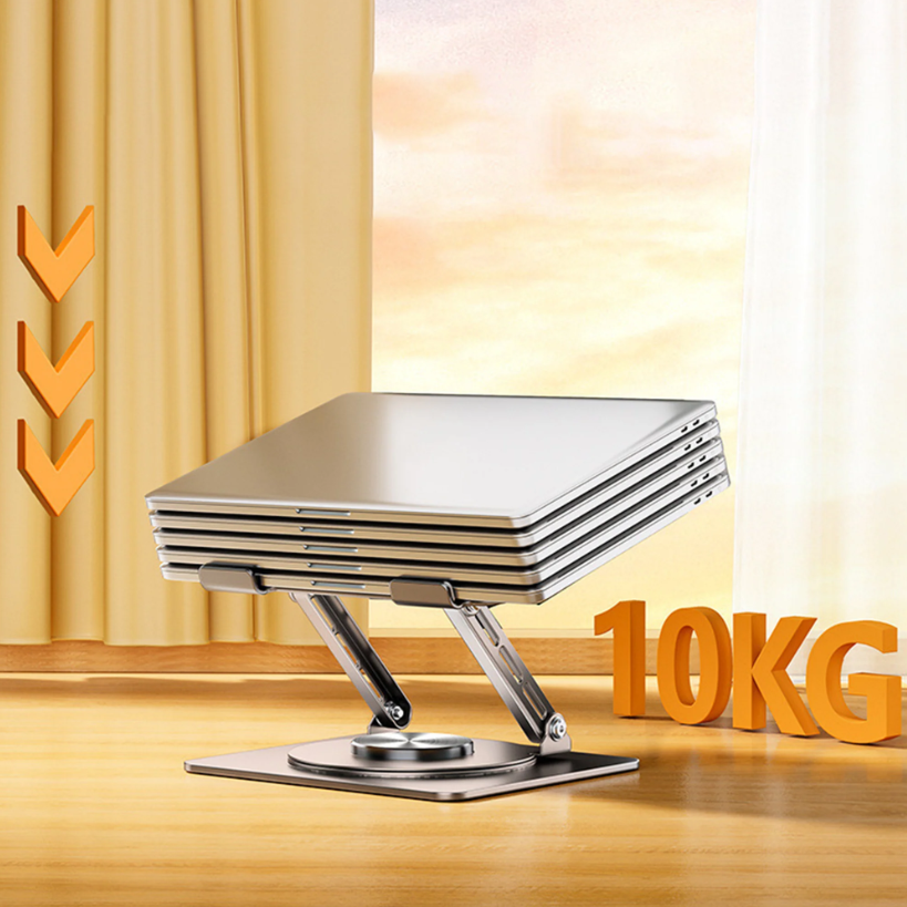 10 plus heavy load acceptable on this laptop stand
