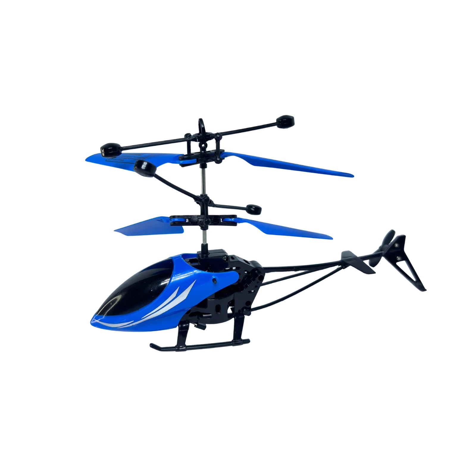 Electric RC Helicopter Side View with Dual Rotor Blades Toy