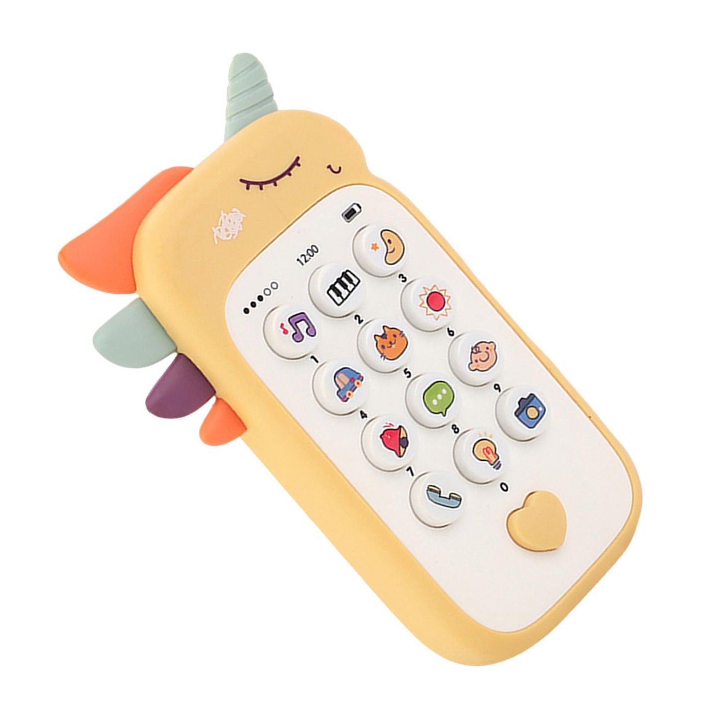 Montessori-inspired pretend play smartphone for 6 to 12-month-old infant development."