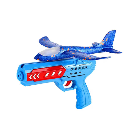 Best Foam Flying Plane Toy Gun – Catapult Glider for Kids Age 3-12